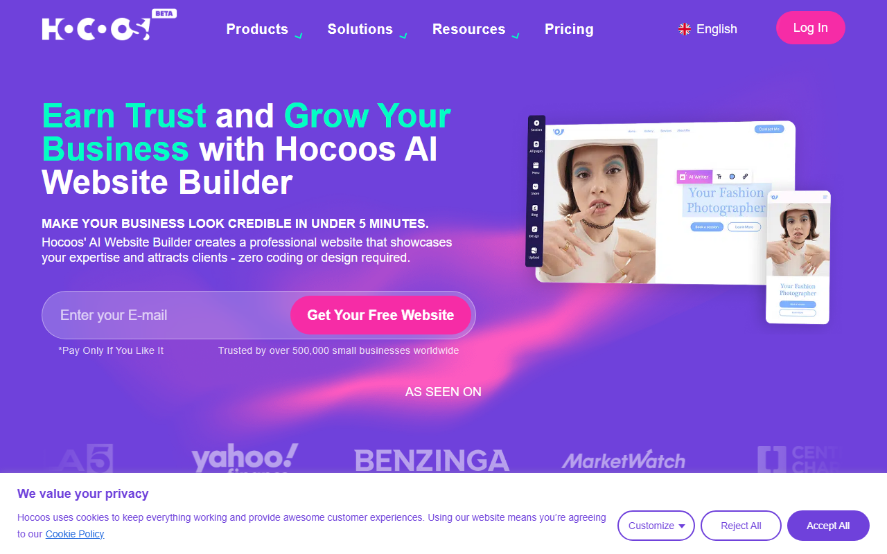 Hocoos screenshot
