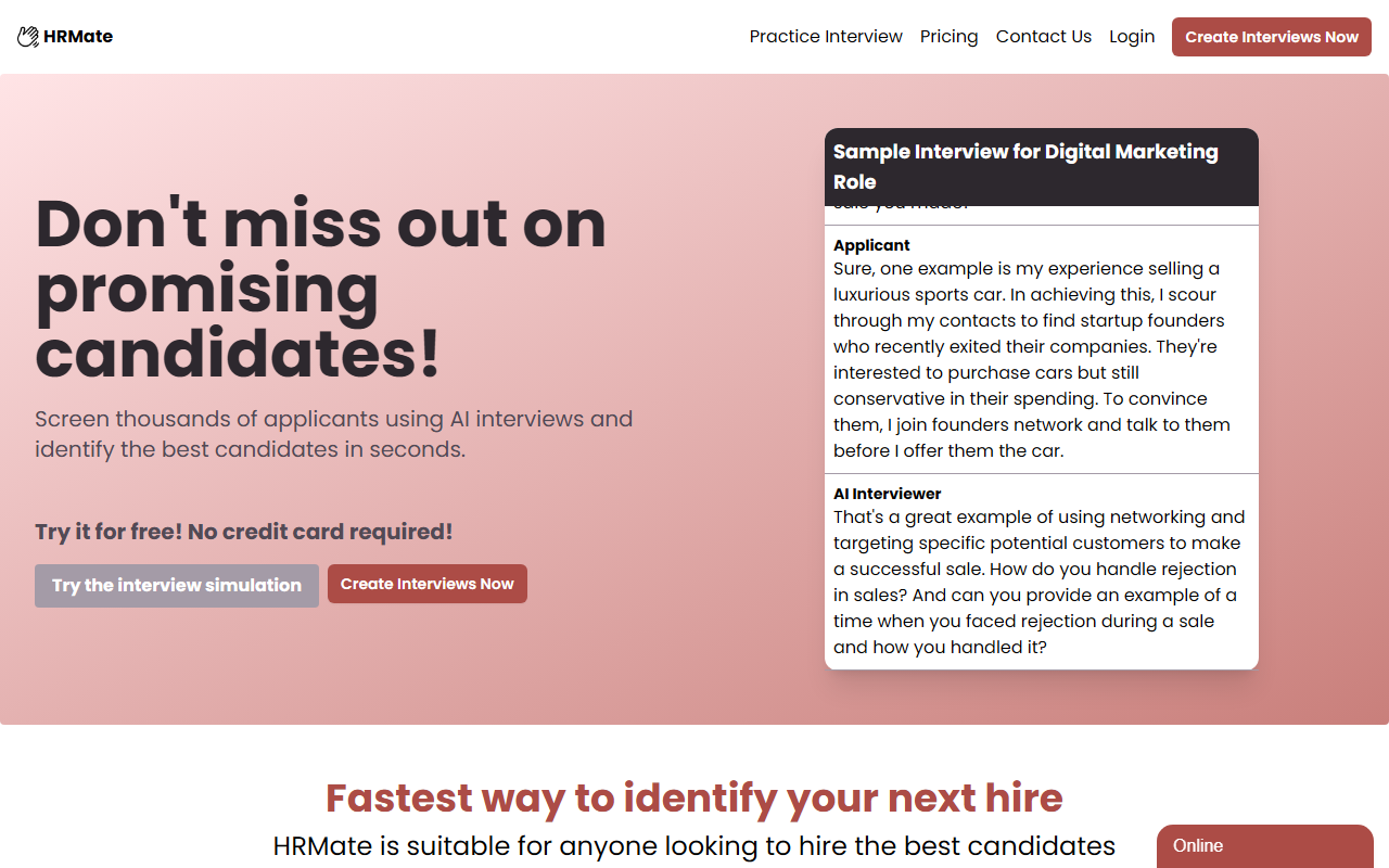 HRMate screenshot