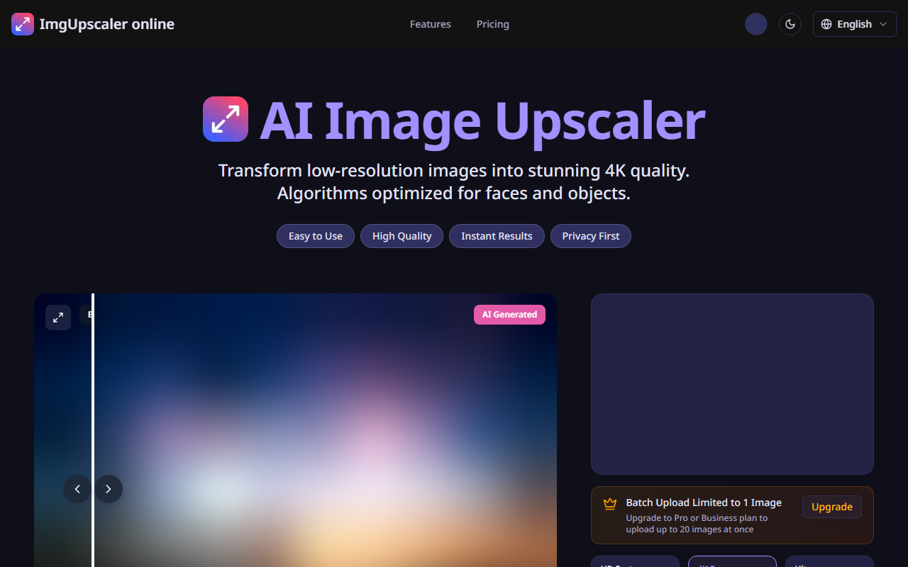 ImgUpscaler screenshot