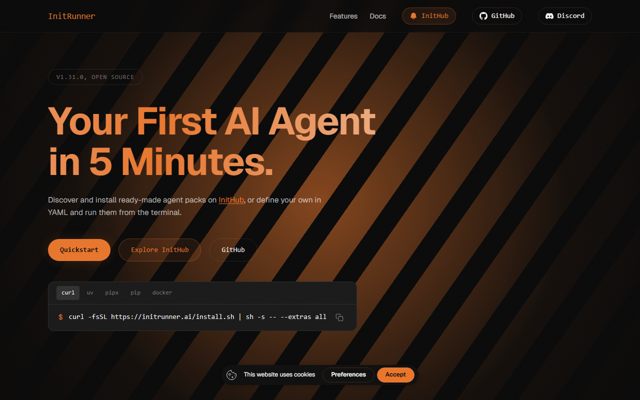 InitRunner screenshot