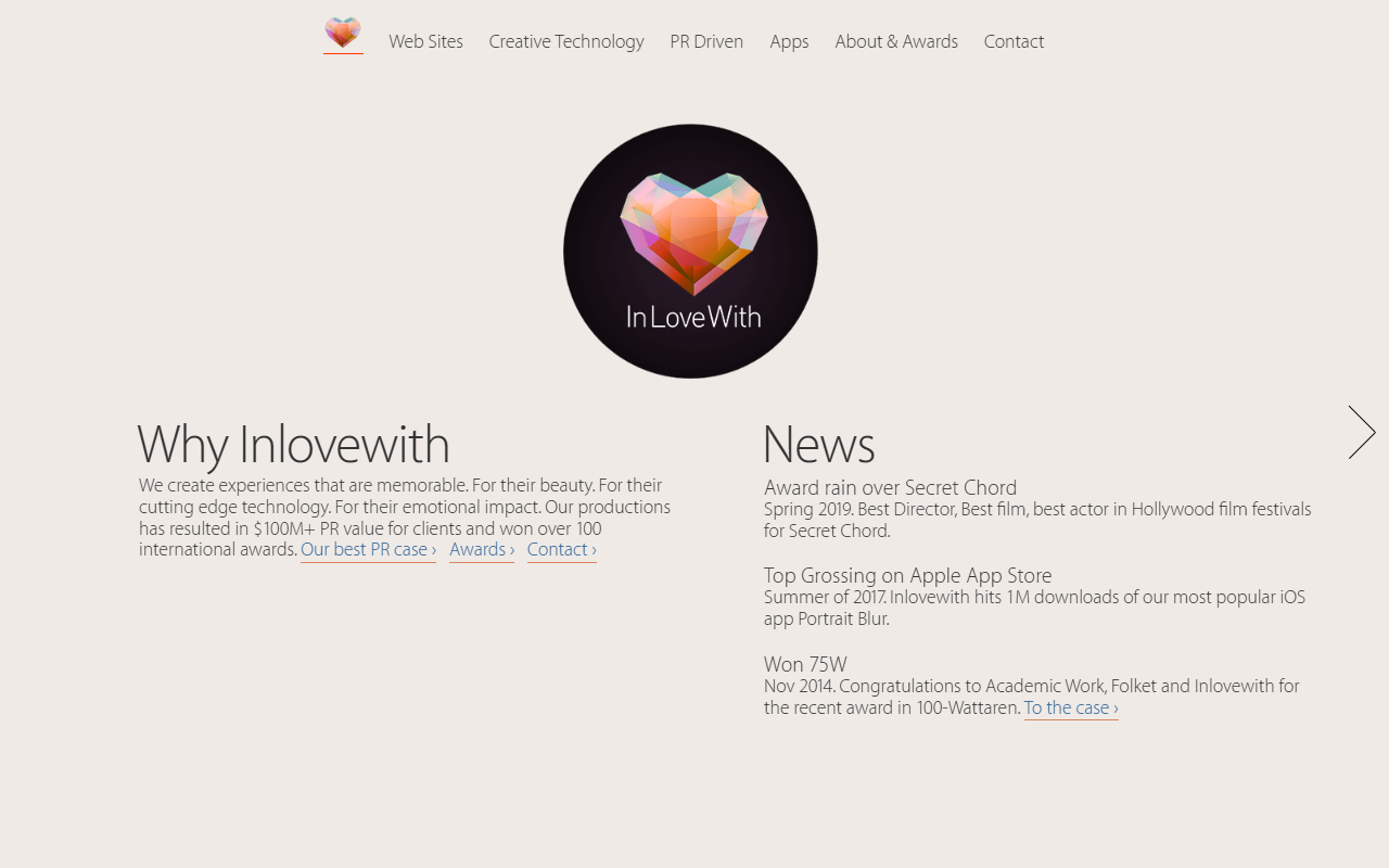 Inlovewith screenshot