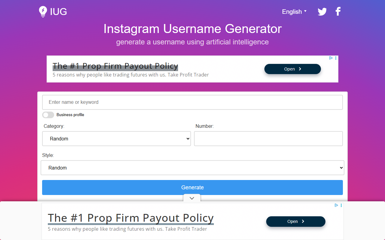 InstaUsername screenshot