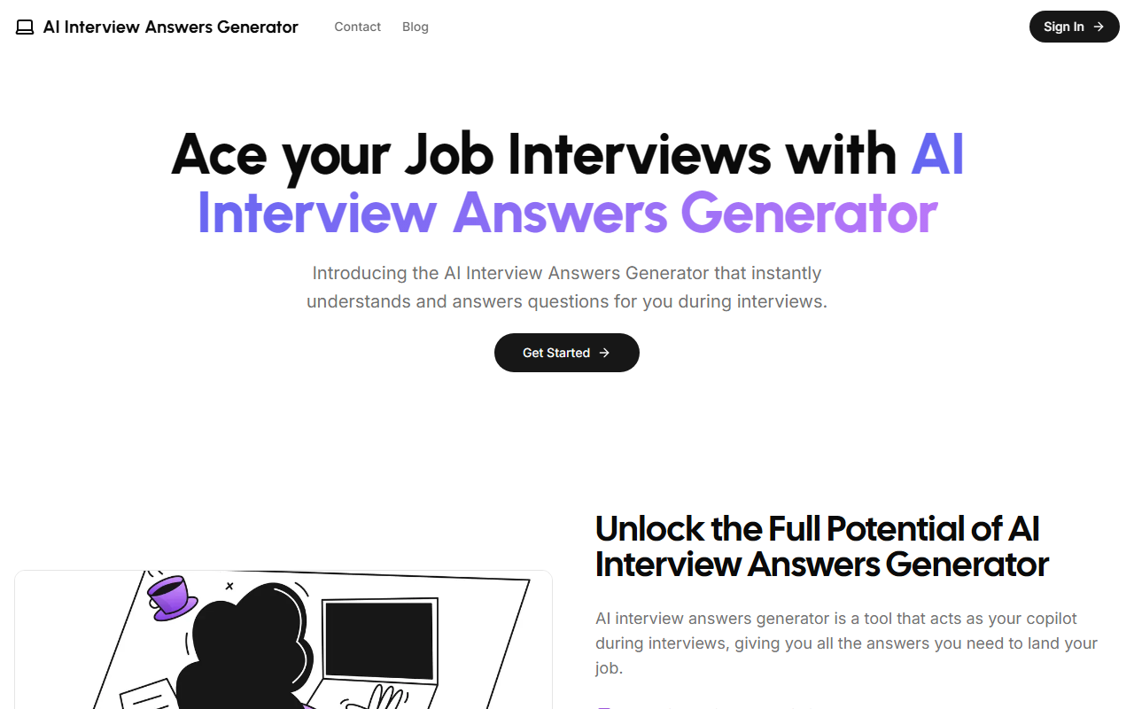 Interview Answers Generator screenshot