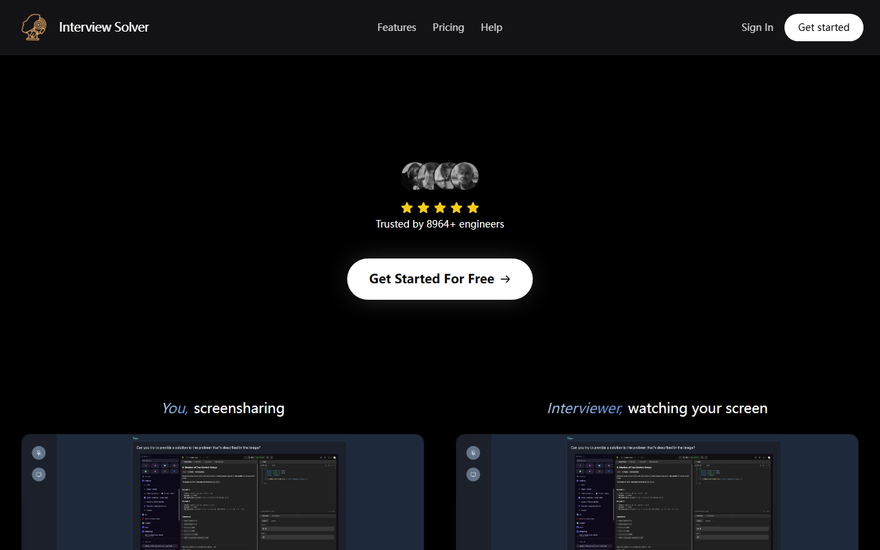 Interview Solver screenshot