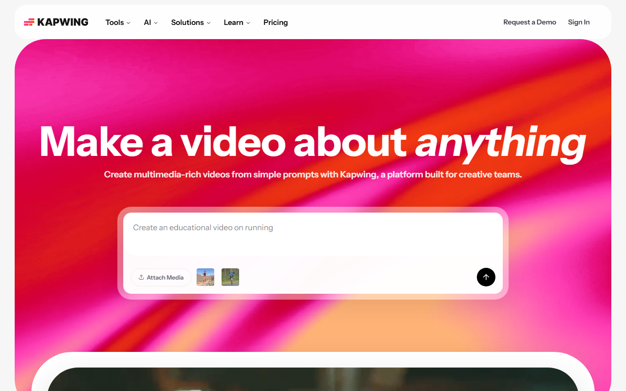 Kapwing screenshot