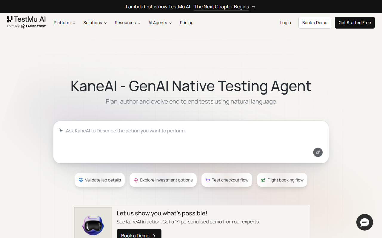 LambdaTest screenshot