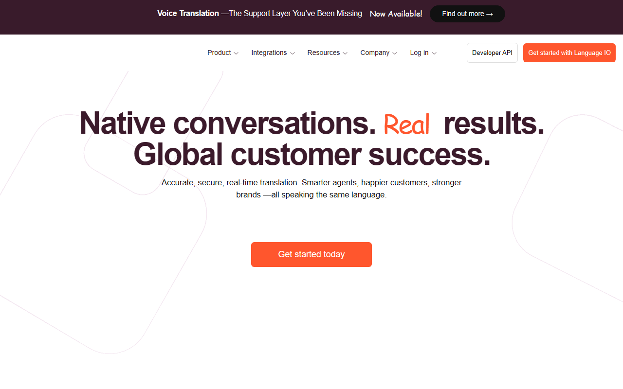 Language IO screenshot