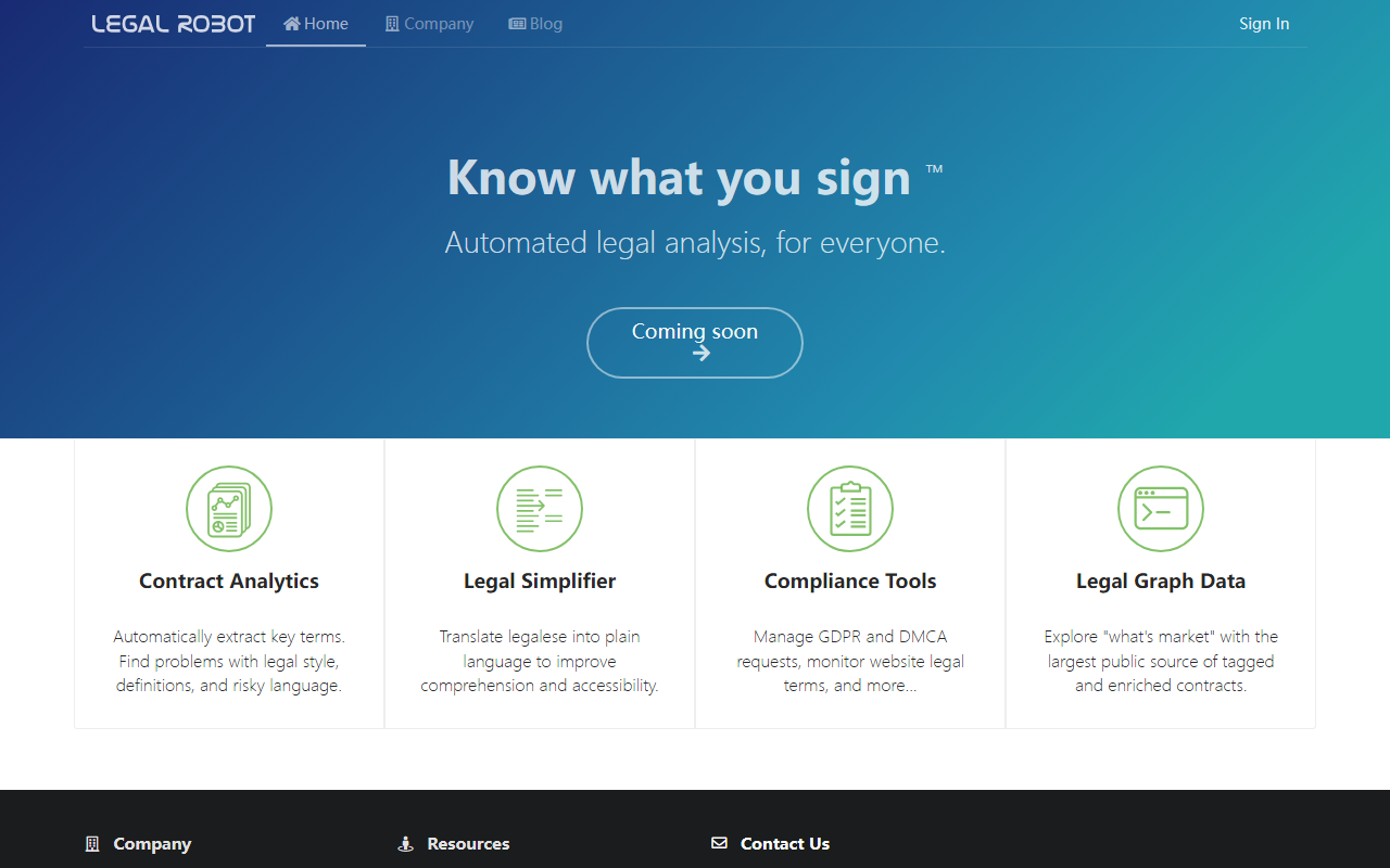 Legal Robot screenshot