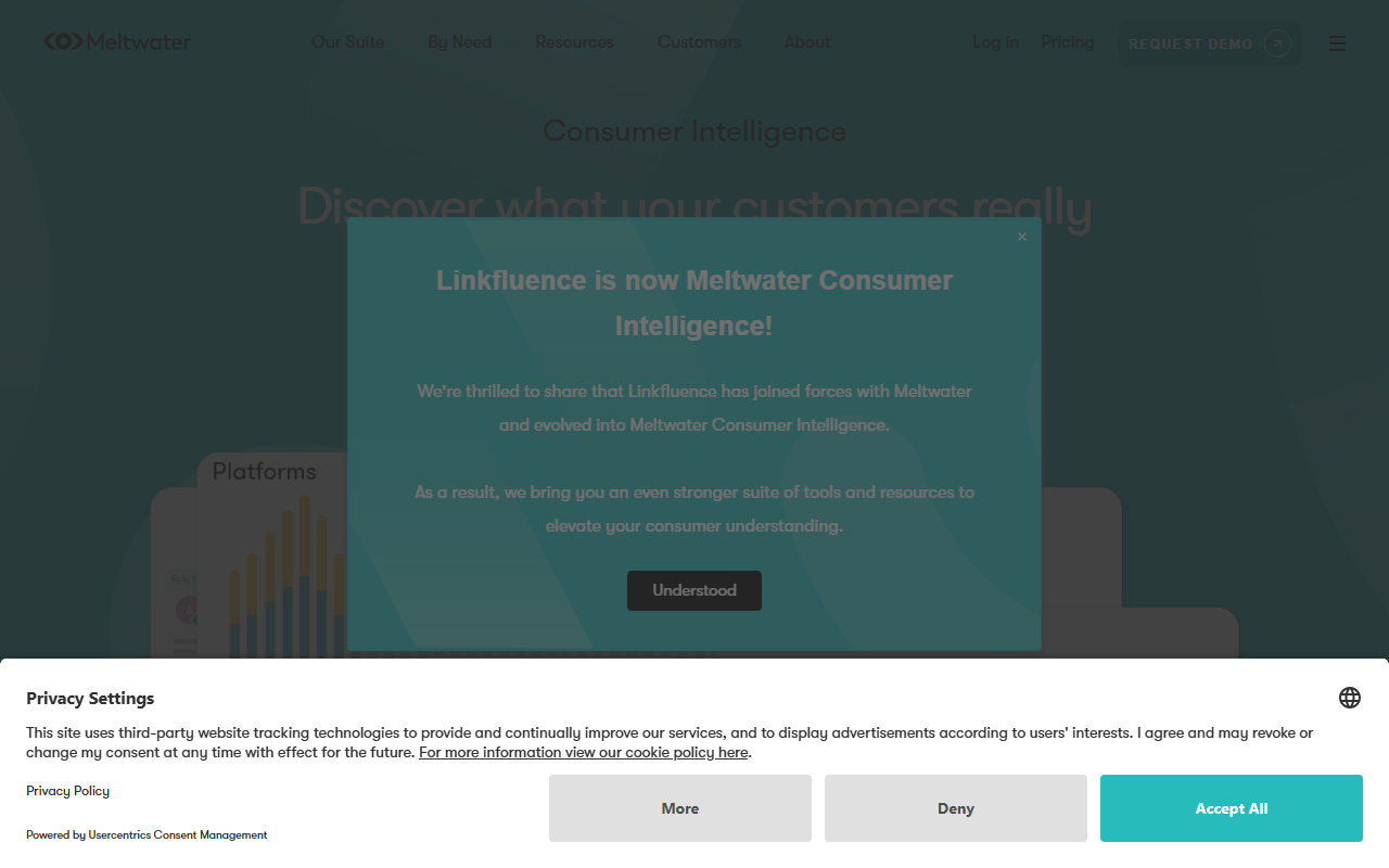 Linkfluence screenshot