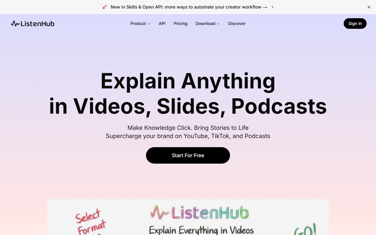 ListenHub screenshot