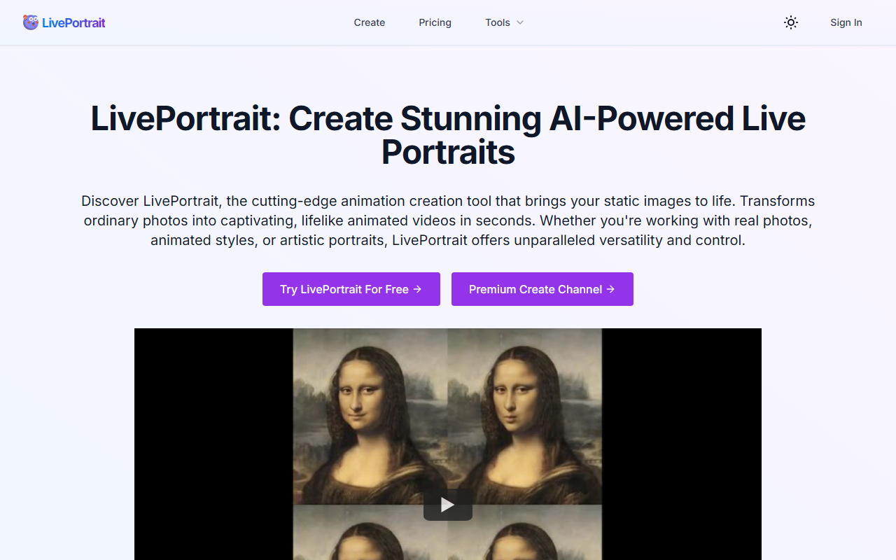 LivePortrait screenshot