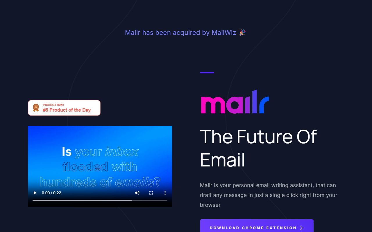 Mailr screenshot