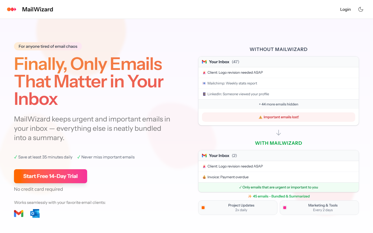 MailWizard screenshot