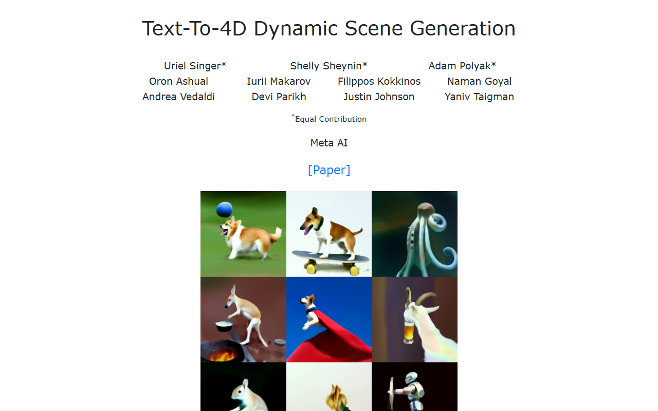 Make-A-Video3D screenshot