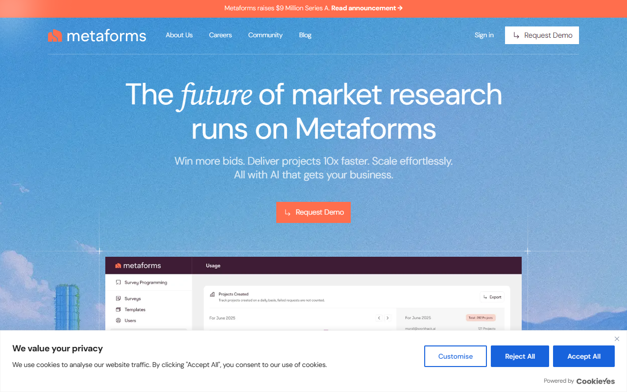 Metaforms screenshot