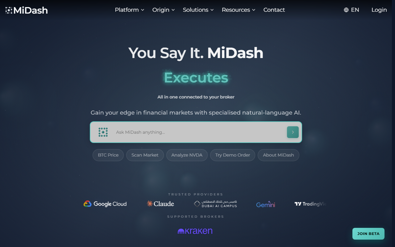 MiDash screenshot