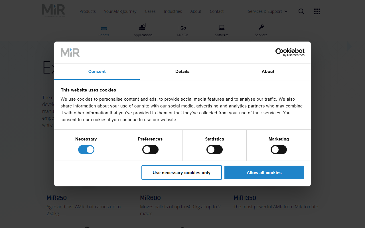 Mobile Industrial Robots screenshot