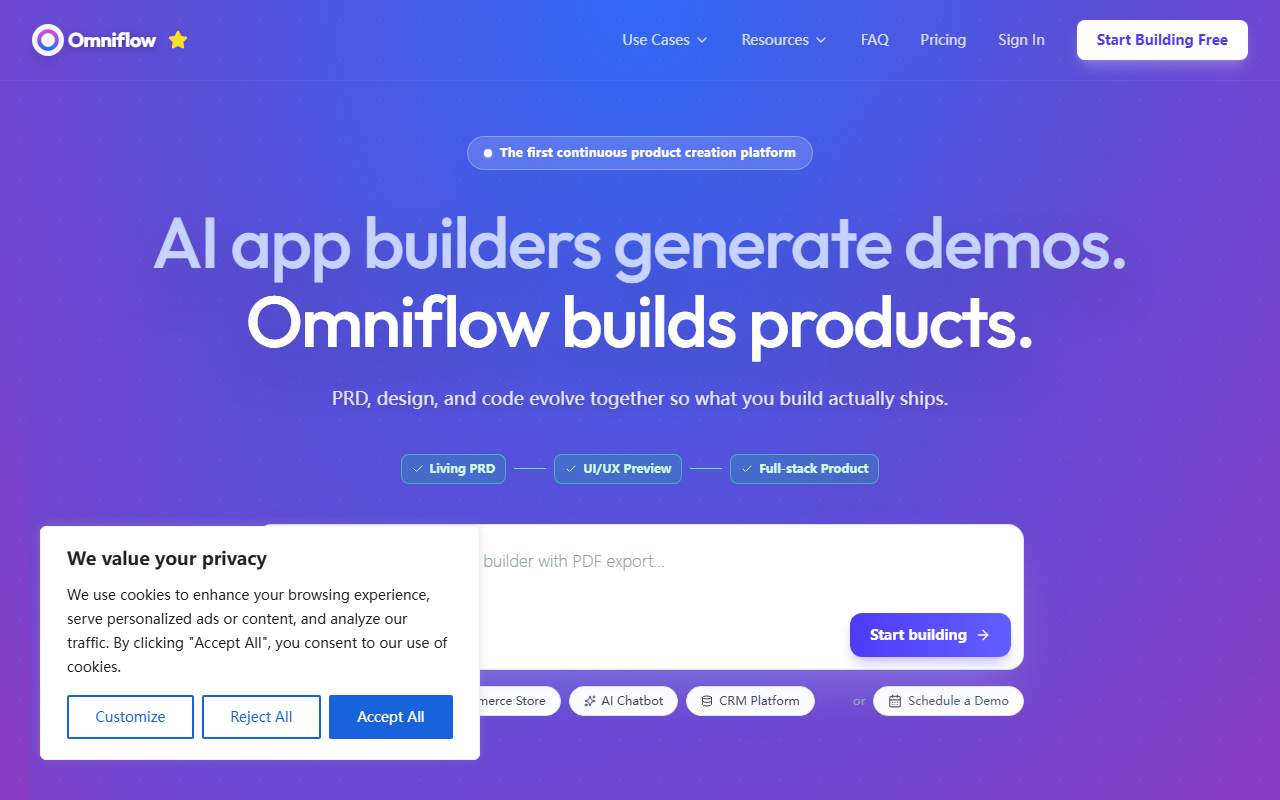 Omniflow screenshot