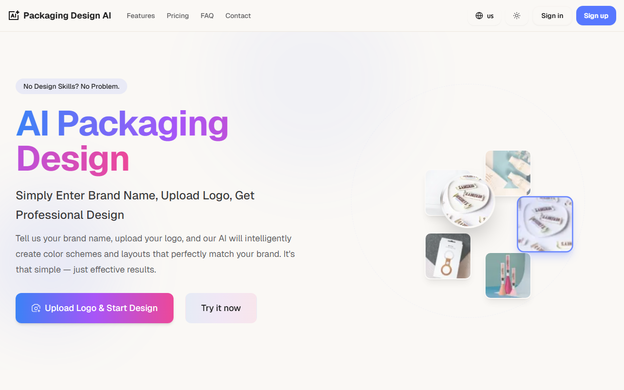 PackagingDesignAI screenshot