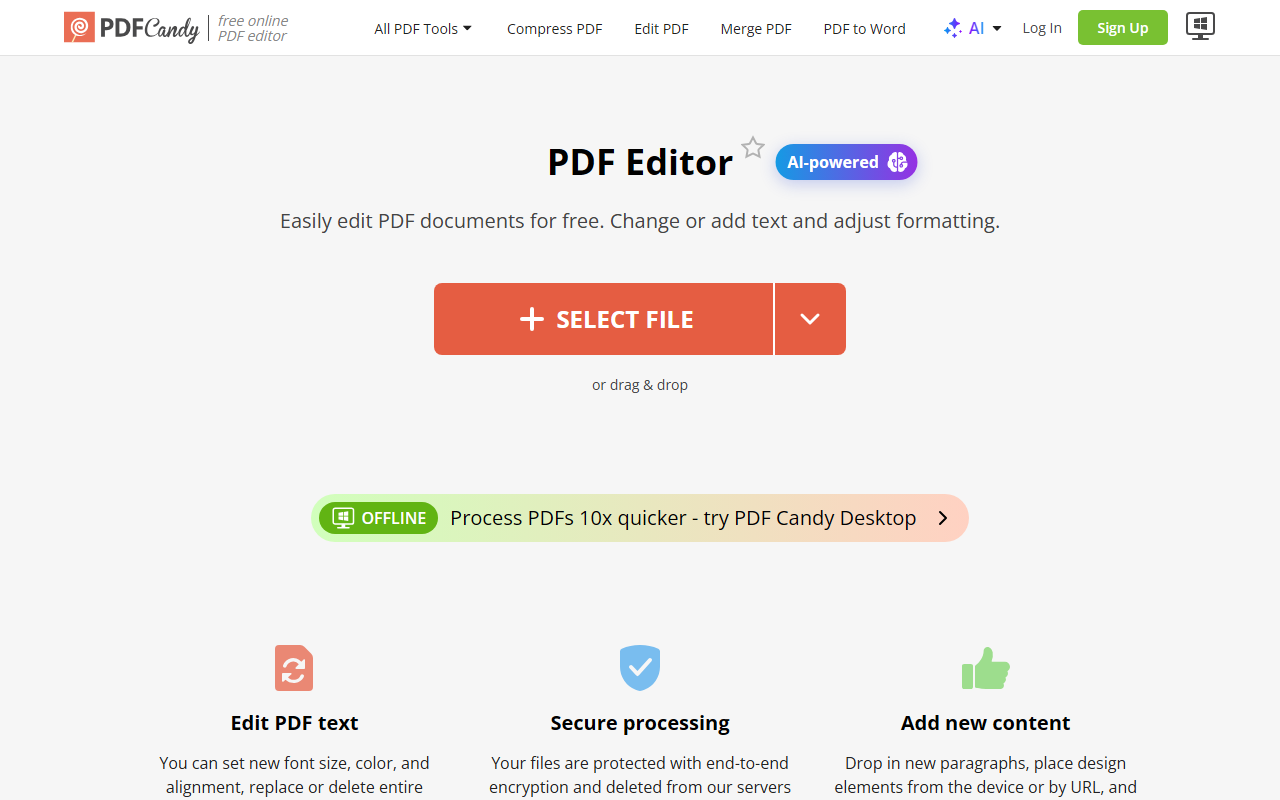 PDFCandy screenshot