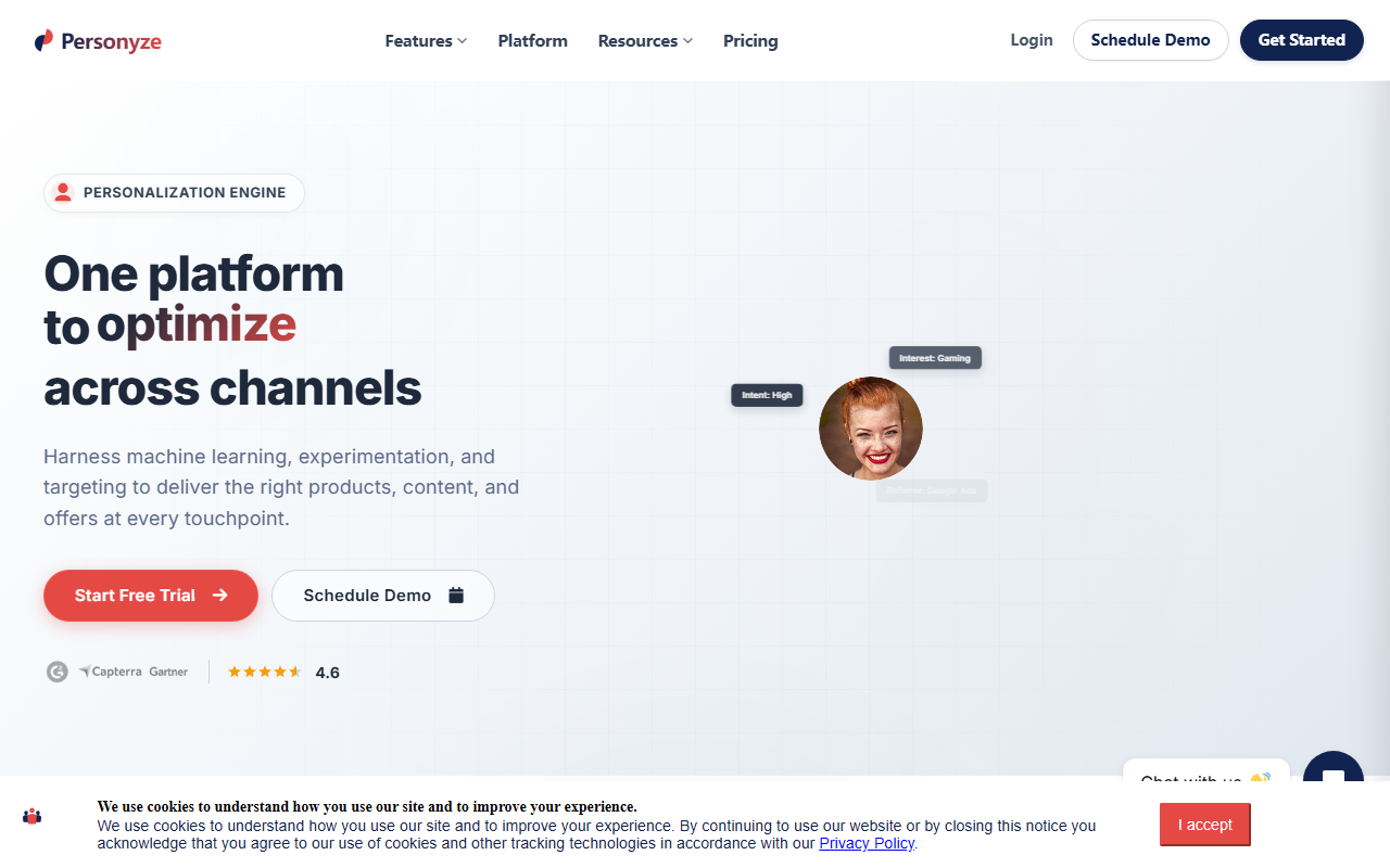 Personyze screenshot