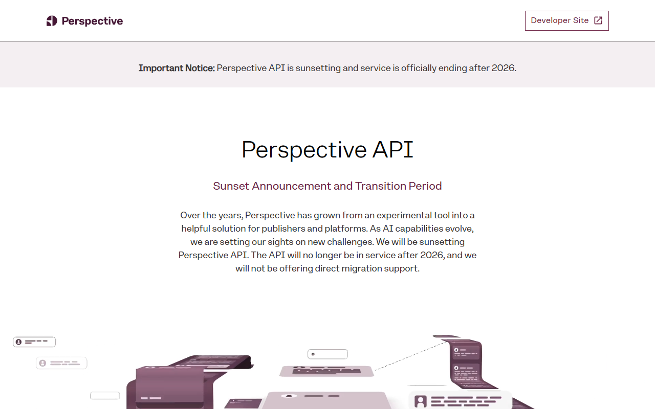 Perspective API screenshot