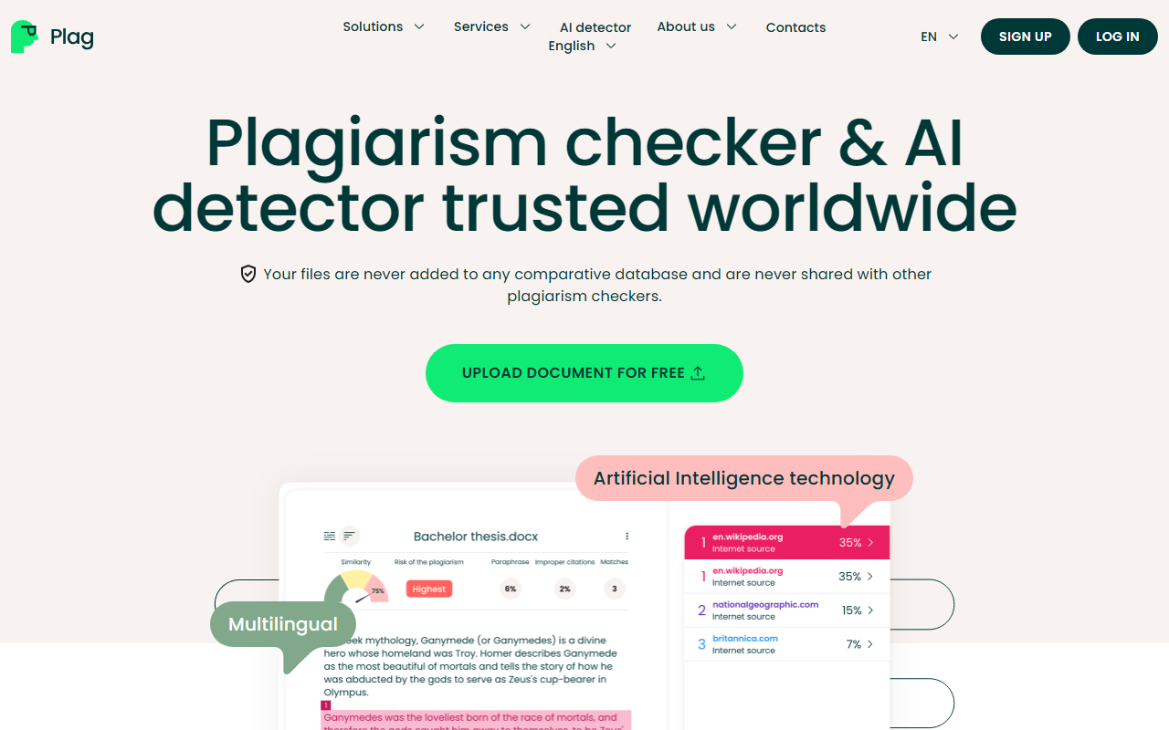 Plag screenshot