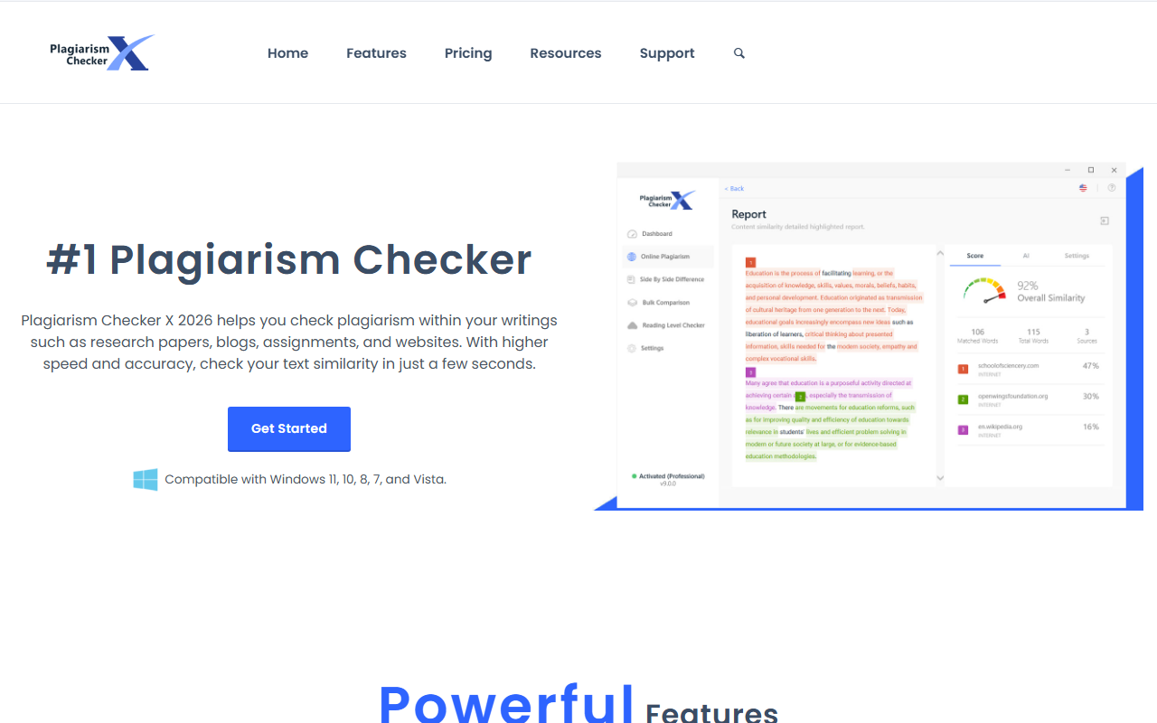 Plagiarism Checker X screenshot