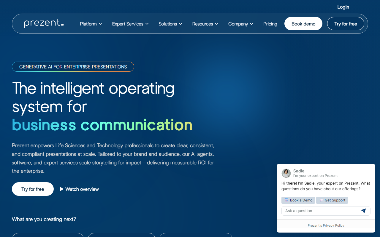 Prezent screenshot