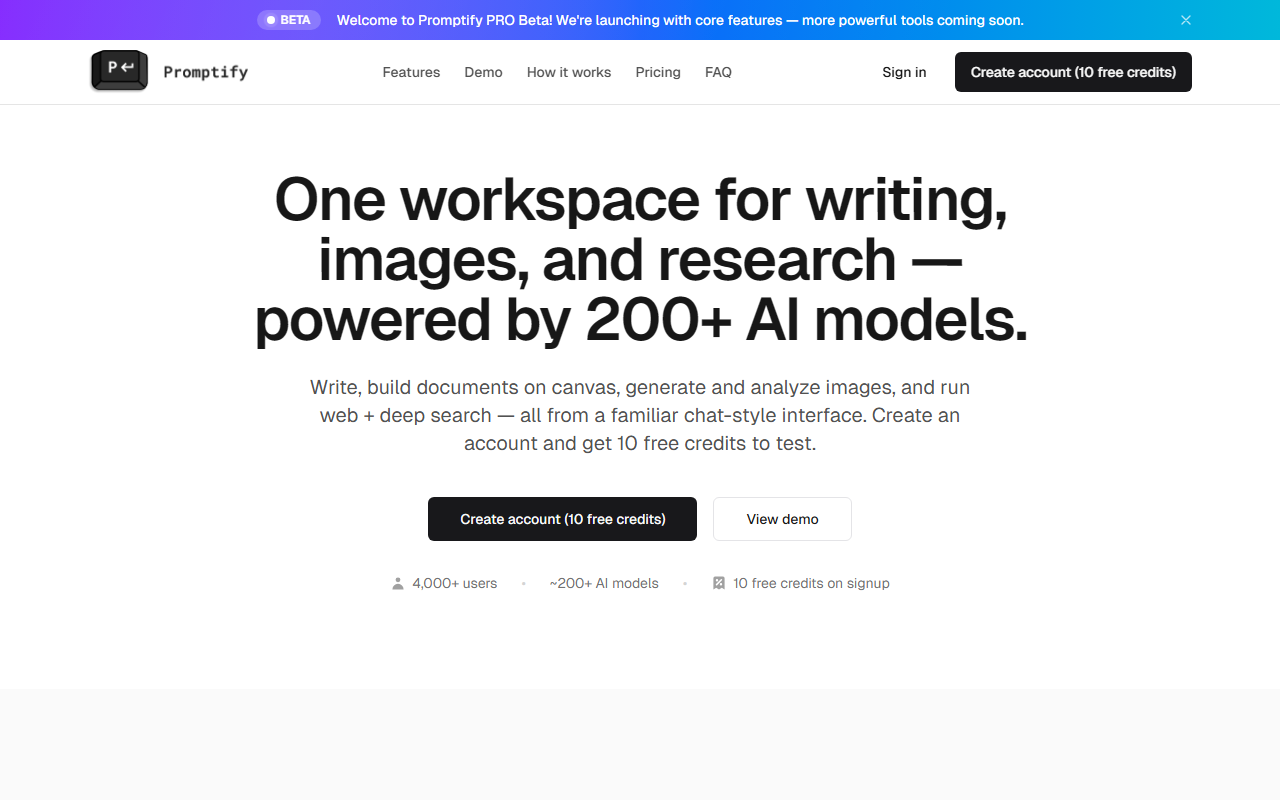 PromptifyPRO screenshot