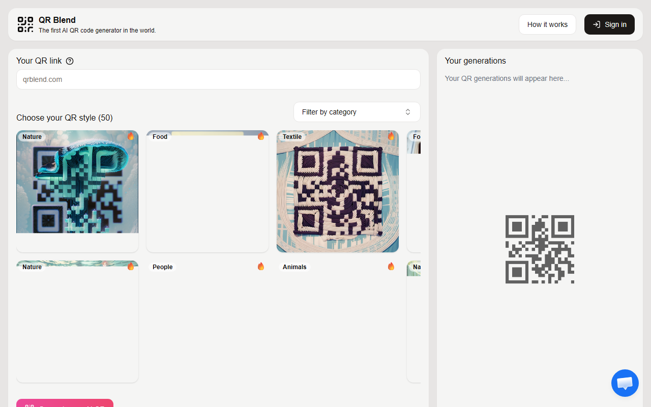 QR Blend screenshot
