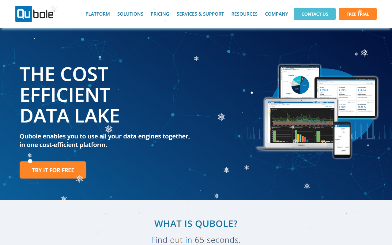 Qubole screenshot