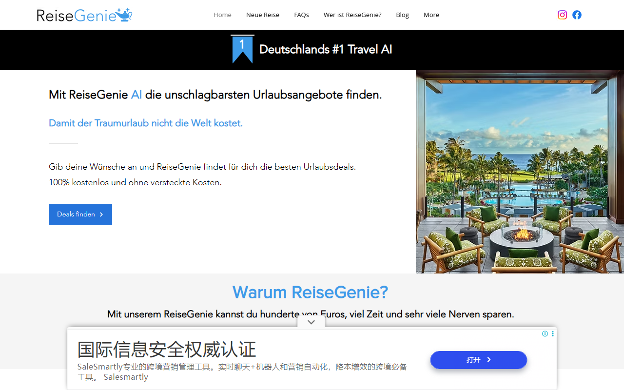 ReiseGenie screenshot