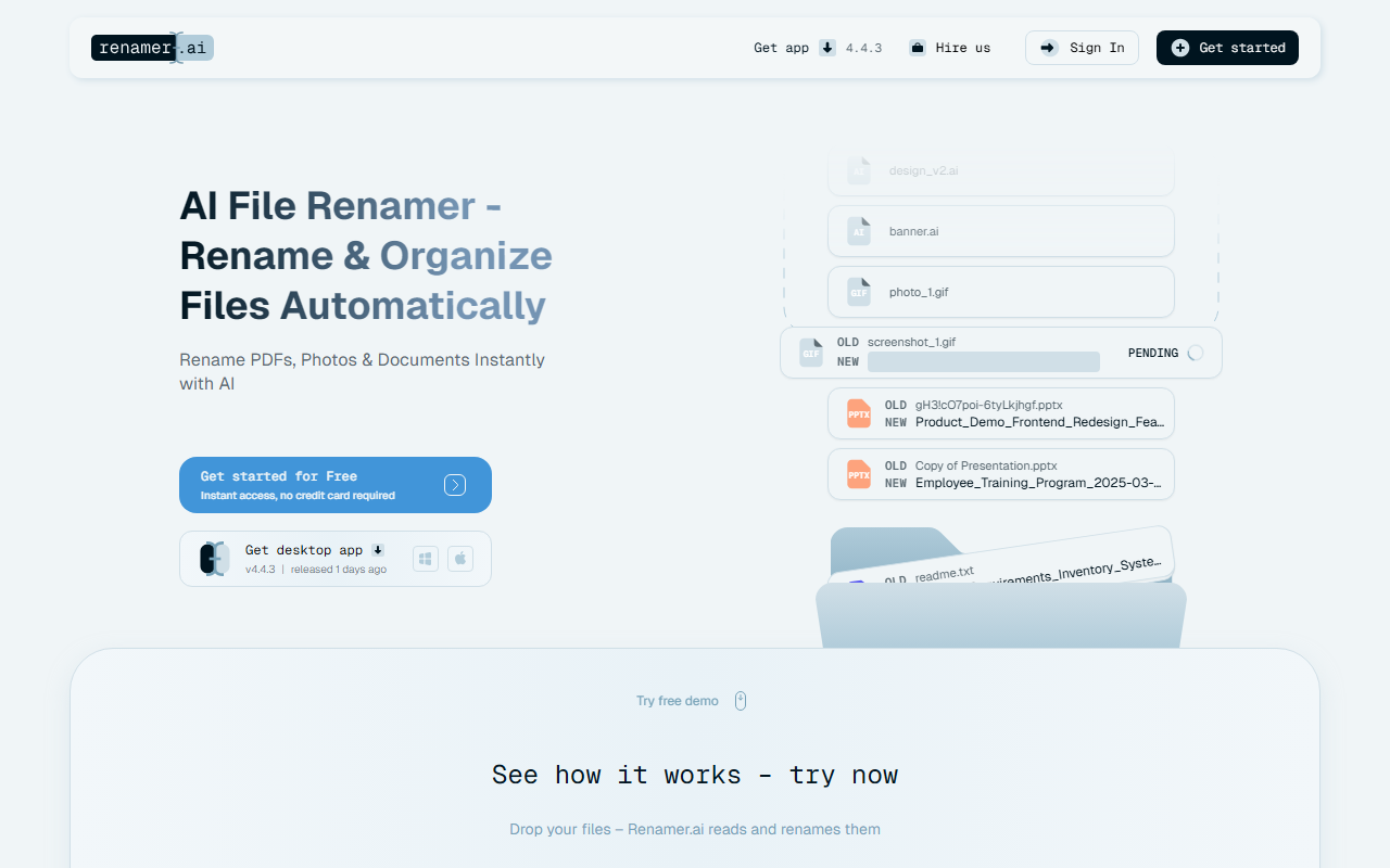 Renamer.ai screenshot