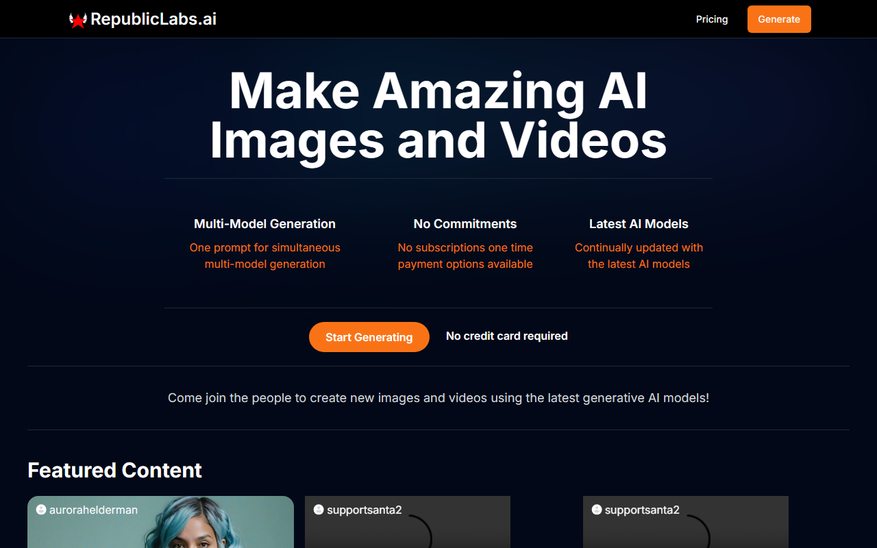 RepublicLabs.ai screenshot