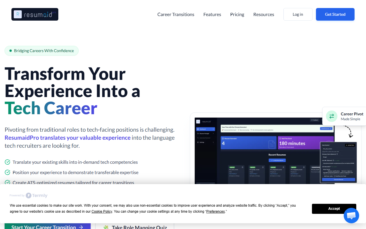 ResumaidPro screenshot