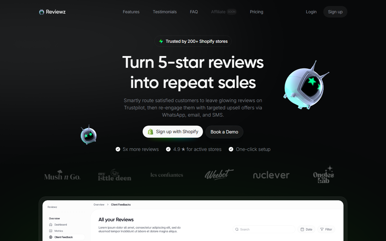 Reviewz screenshot