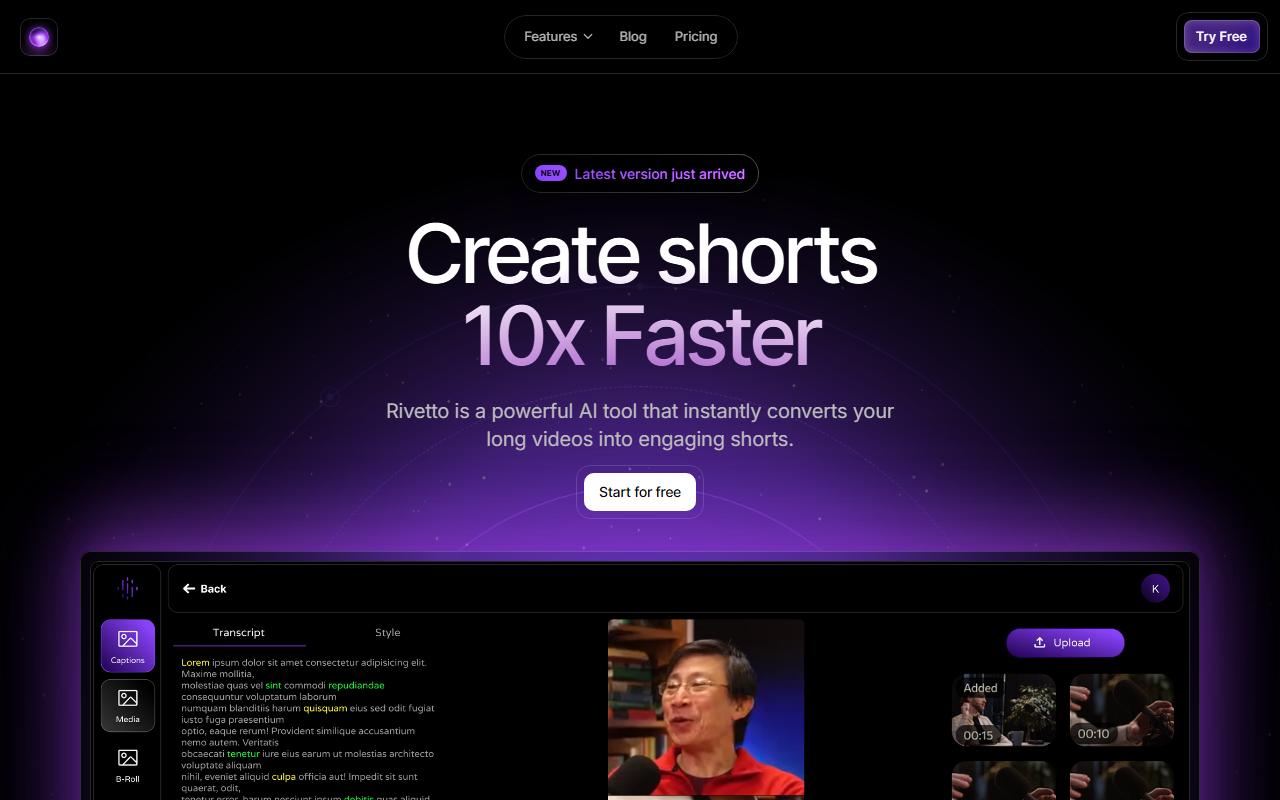 Rivetto screenshot