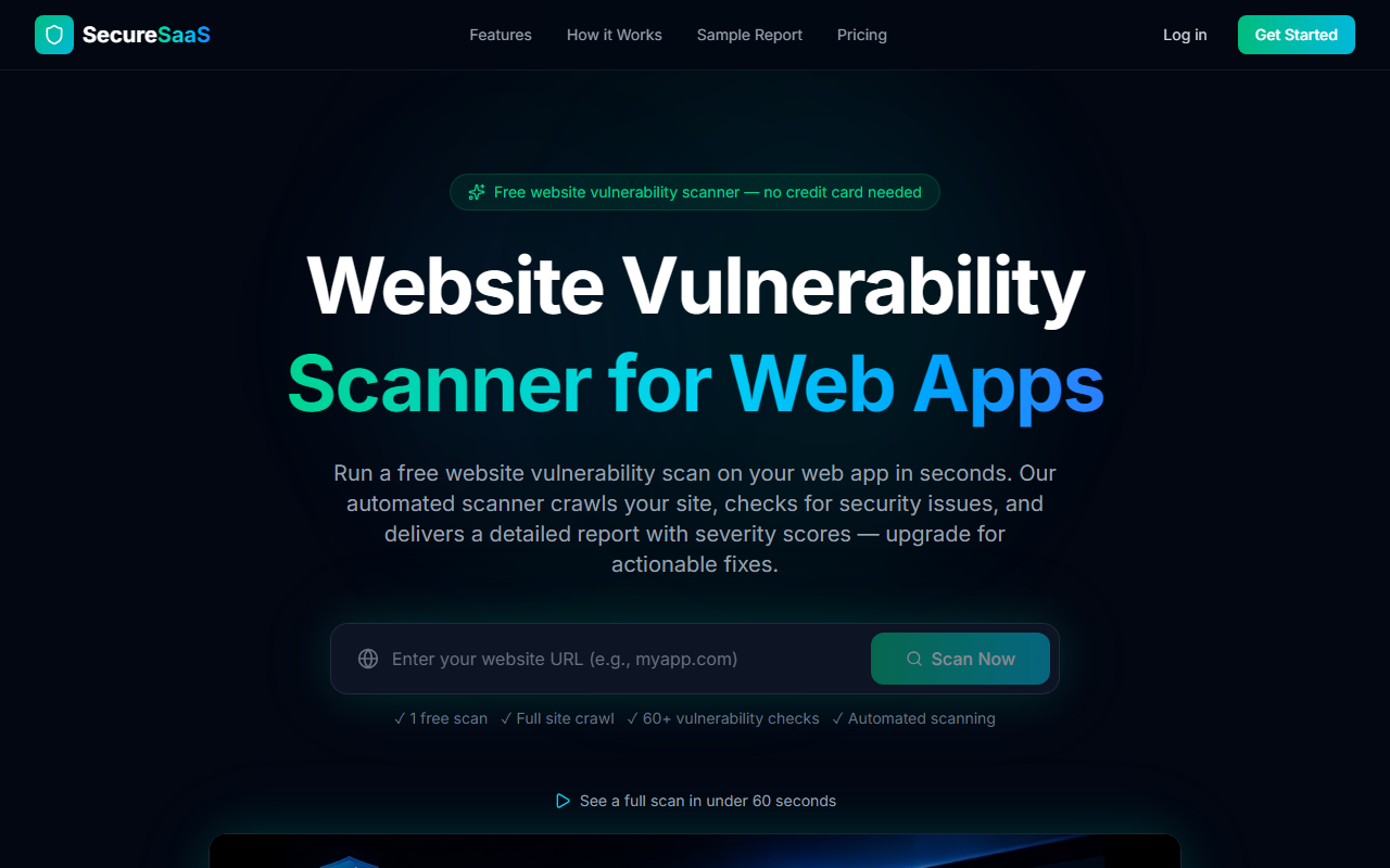 ScanMySaaS screenshot