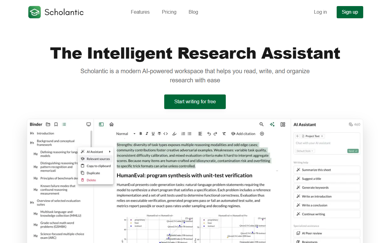 Scholantic screenshot
