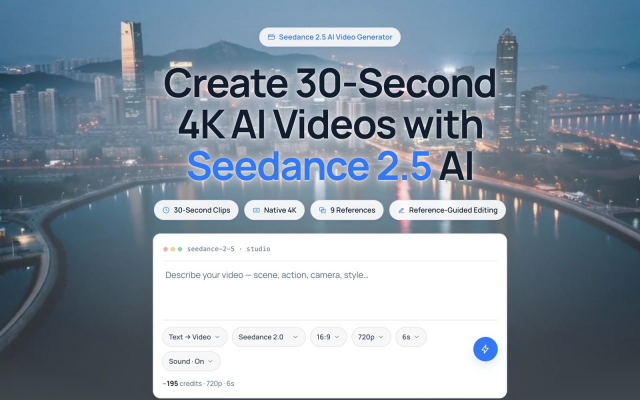 Seedance 2.5 AI screenshot