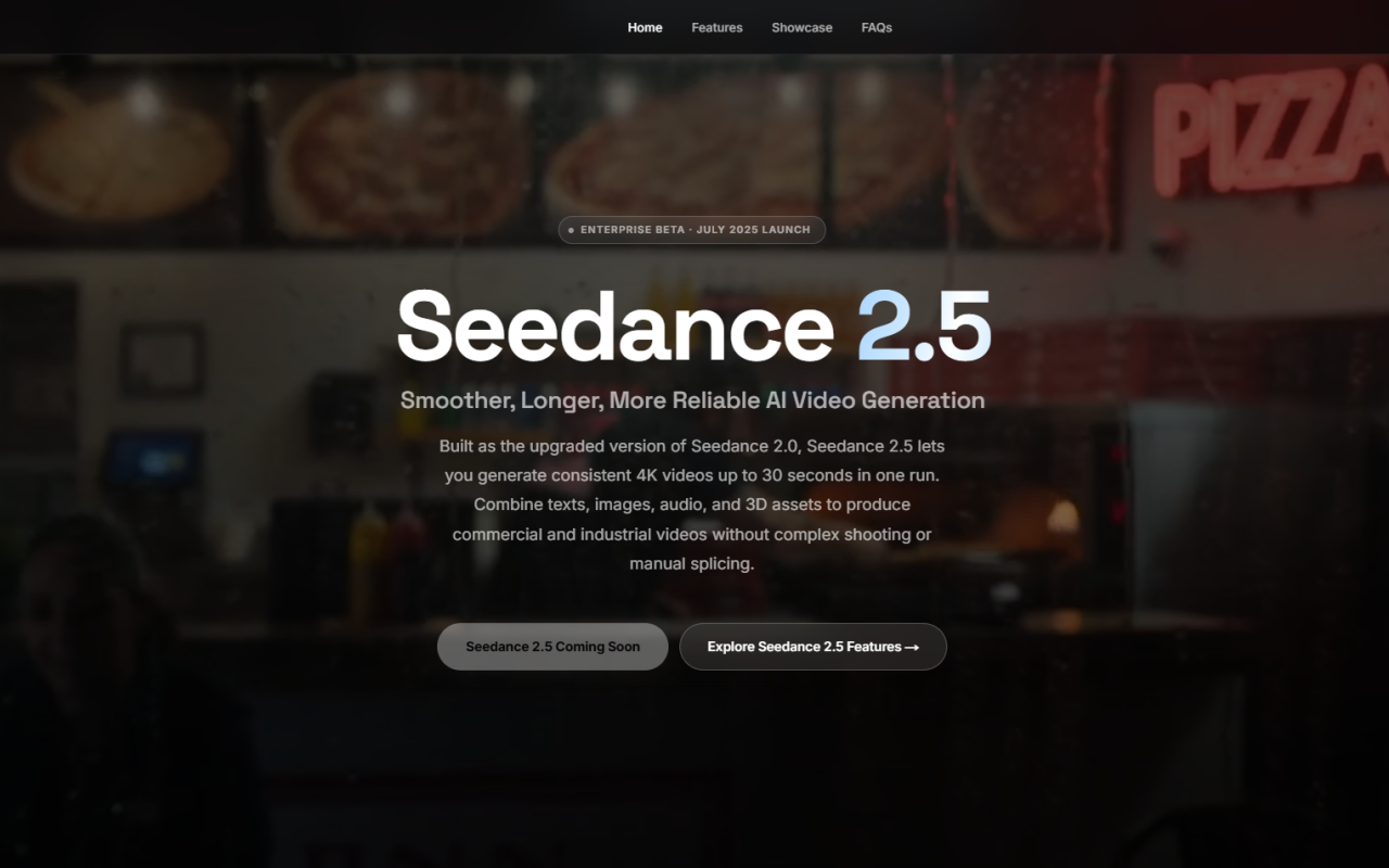 Seedance 2.5 AI Video Generator screenshot