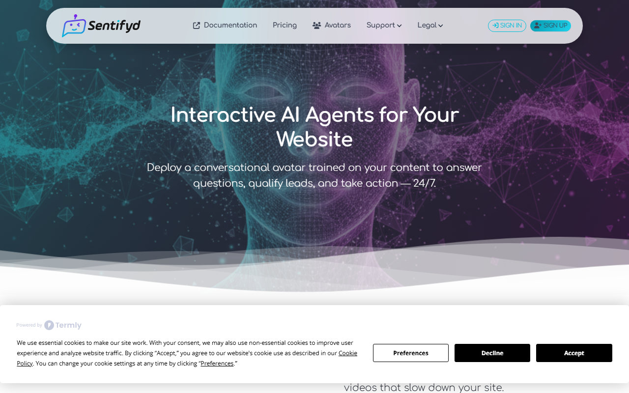 Sentifyd screenshot