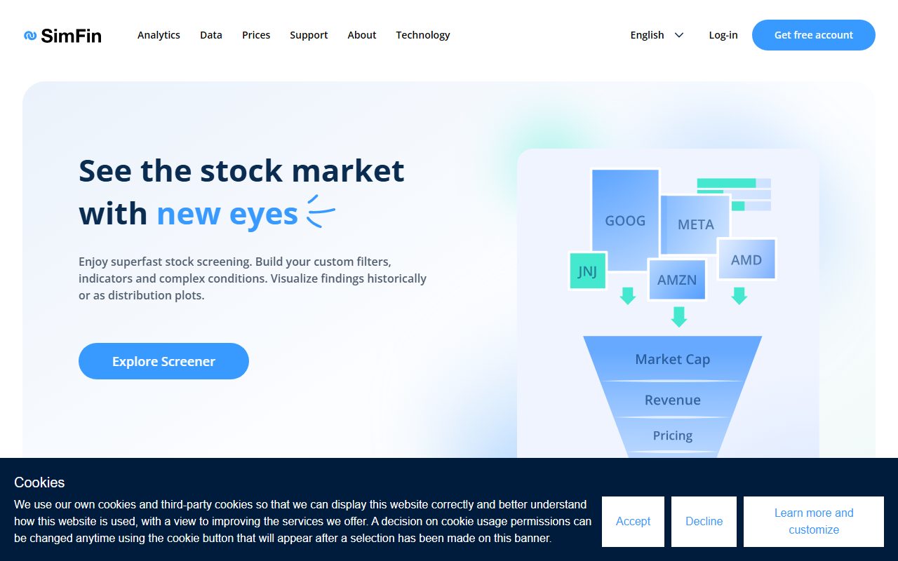 SimFin screenshot
