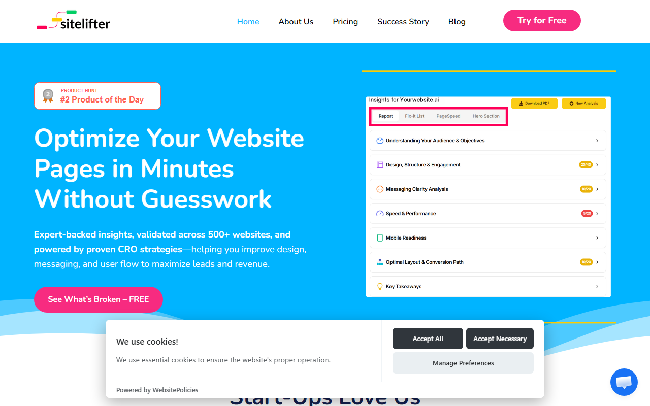 SiteLifter screenshot