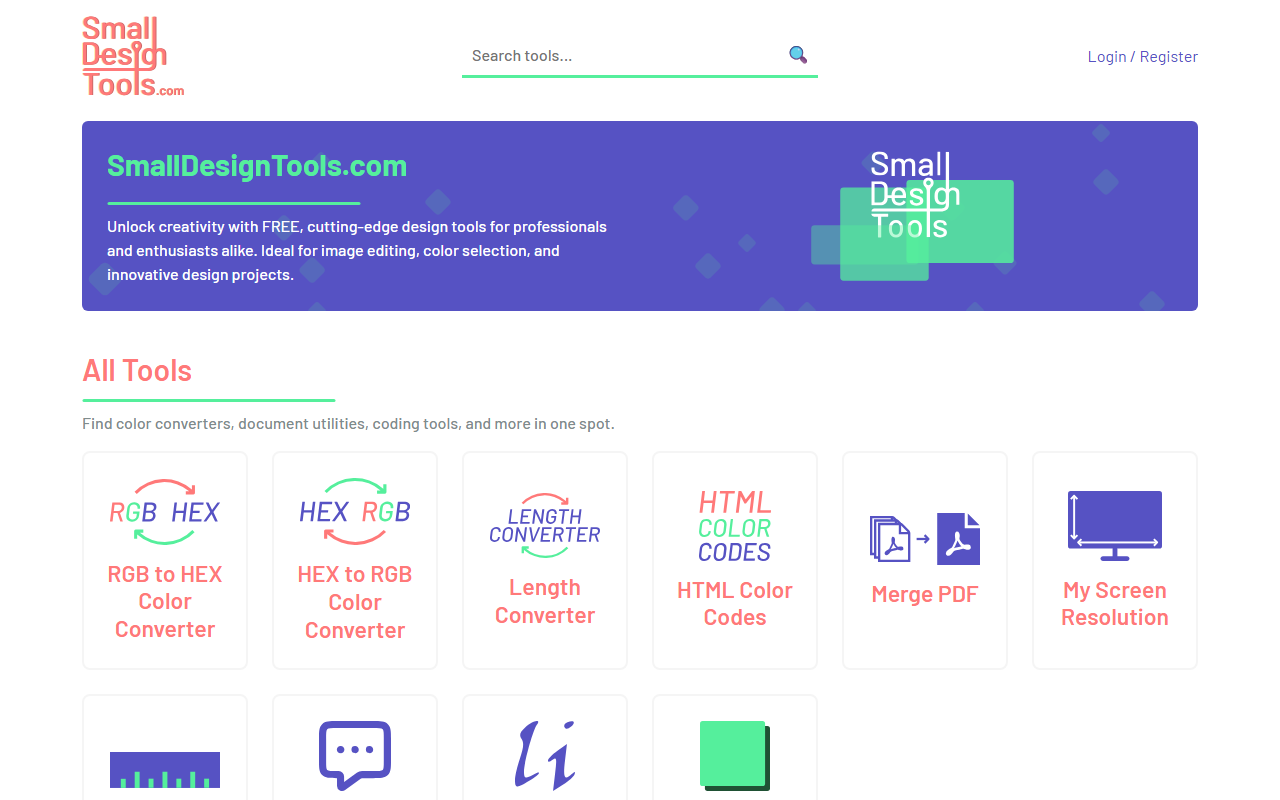 Small Design Tools screenshot