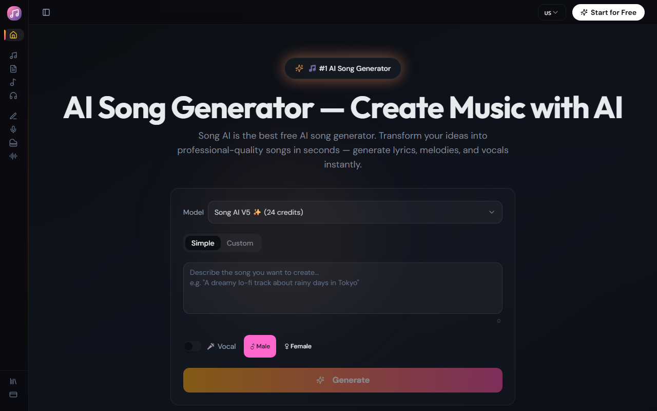 Song AI screenshot