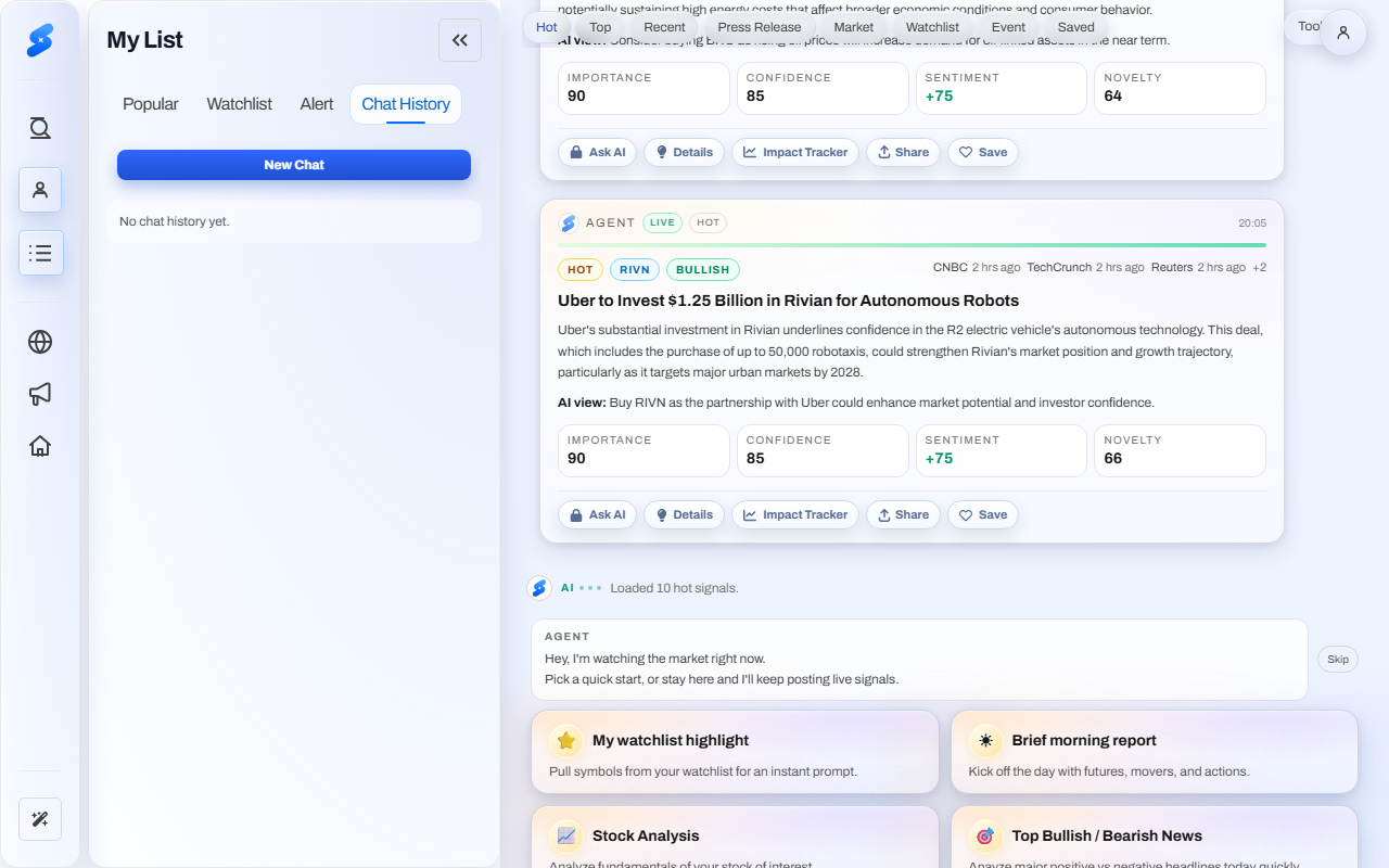 StockNews.AI screenshot