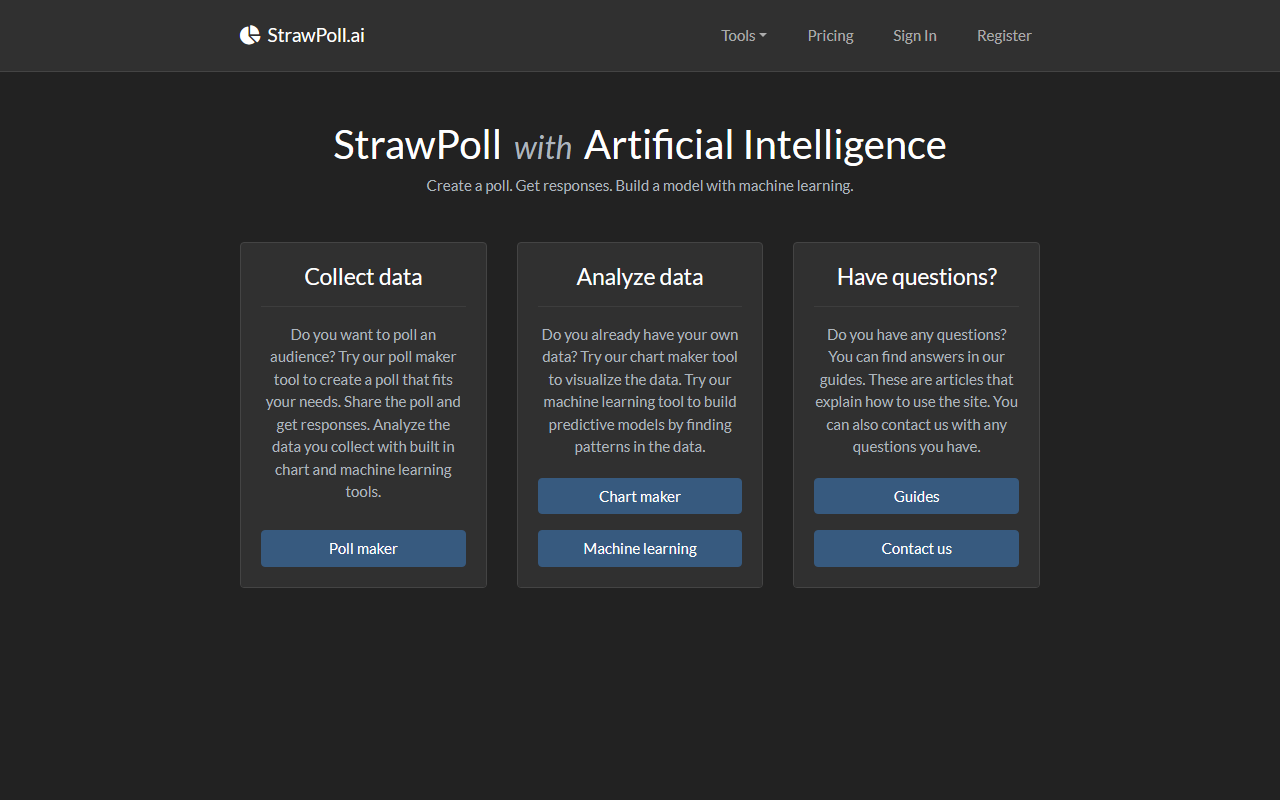 StrawPoll.ai screenshot