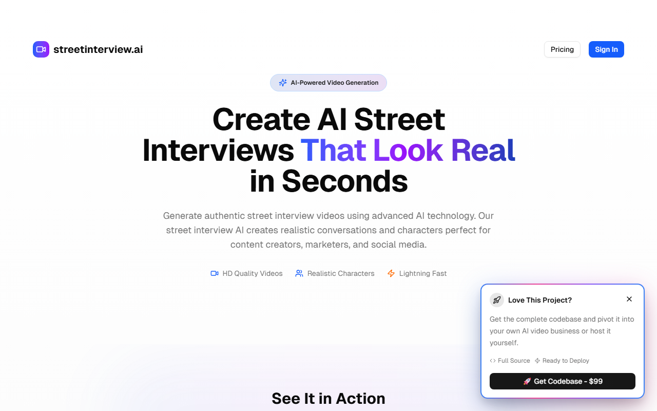 StreetInterview.AI screenshot